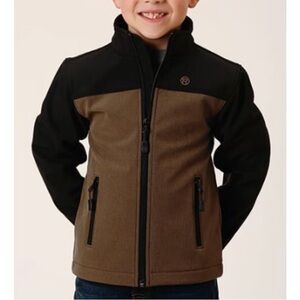 ROPER Tan and Black SoftShell Jacket